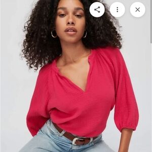 BNWT Nation LTD Mimi blouse Hibiscus L